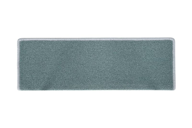 Trappstegsmattor 15 st 65x25 cm blå - Blå - Textil & mattor - Mattor - Specialmatta - Trappstegsmattor