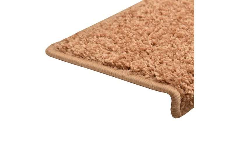 Trappstegsmattor 15 st 65x25 cm brun - Brun - Textil & mattor - Mattor - Specialmatta - Trappstegsmattor