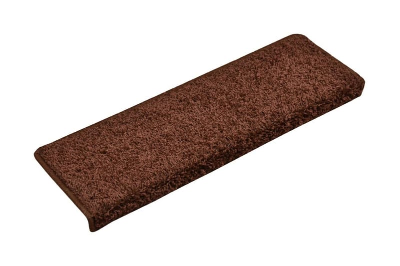 Trappstegsmattor 15 st 65x25 cm brun - Brun - Textil & mattor - Mattor - Specialmatta - Trappstegsmattor