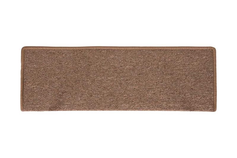 Trappstegsmattor 15 st 65x25 cm brun - Brun - Textil & mattor - Mattor - Specialmatta - Trappstegsmattor