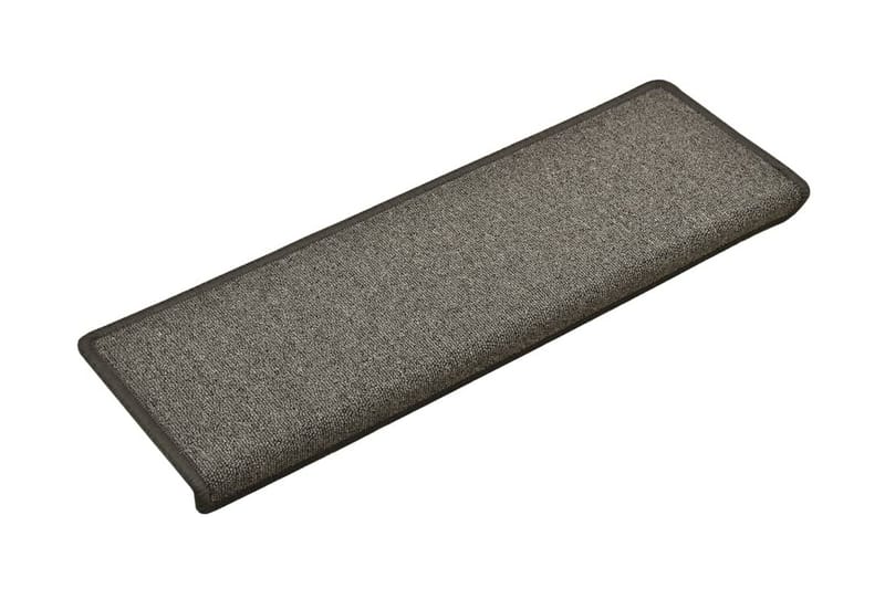 Trappstegsmattor 15 st 65x25 cm mörkgrå - Grå - Textil & mattor - Mattor - Specialmatta - Trappstegsmattor