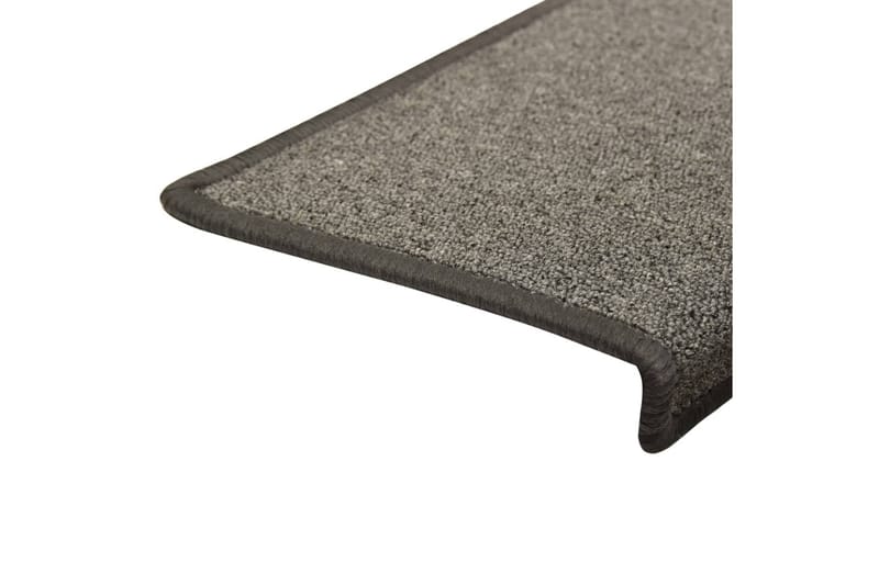 Trappstegsmattor 15 st 65x25 cm mörkgrå - Grå - Textil & mattor - Mattor - Specialmatta - Trappstegsmattor