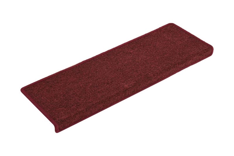 Trappstegsmattor 15 st 65x25 cm matt röd - Röd - Textil & mattor - Mattor - Specialmatta - Trappstegsmattor