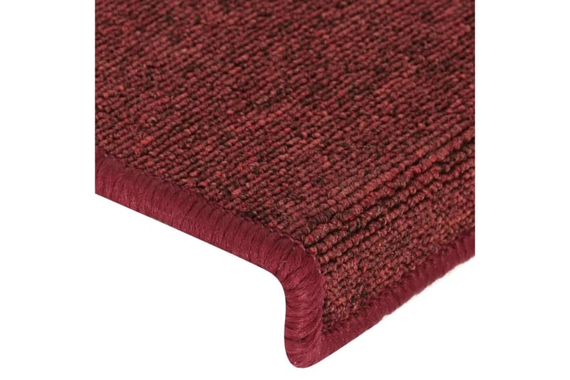 Trappstegsmattor 15 st 65x25 cm matt röd - Röd - Textil & mattor - Mattor - Specialmatta - Trappstegsmattor