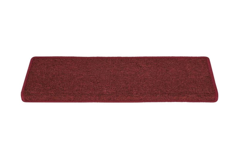 Trappstegsmattor 15 st 65x25 cm matt röd - Röd - Textil & mattor - Mattor - Specialmatta - Trappstegsmattor