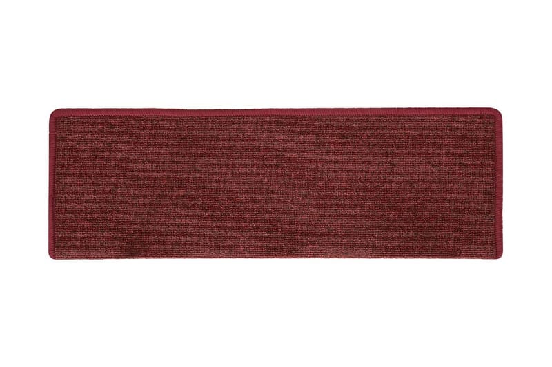 Trappstegsmattor 15 st 65x25 cm matt röd - Röd - Textil & mattor - Mattor - Specialmatta - Trappstegsmattor
