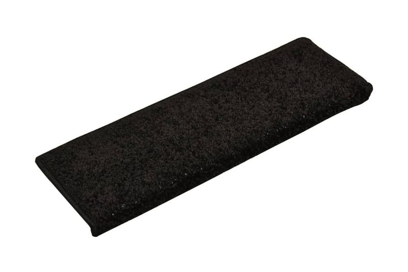 Trappstegsmattor 15 st 65x25 cm svart - Svart - Textil & mattor - Mattor - Specialmatta - Trappstegsmattor