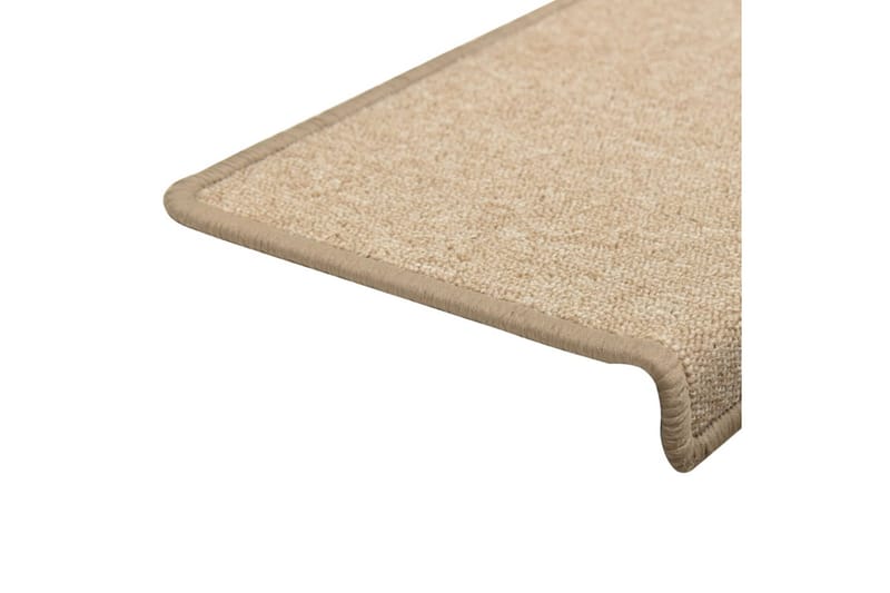Trappstegsmattor 15 st 65x25 cm taupe - Brun - Textil & mattor - Mattor - Specialmatta - Trappstegsmattor