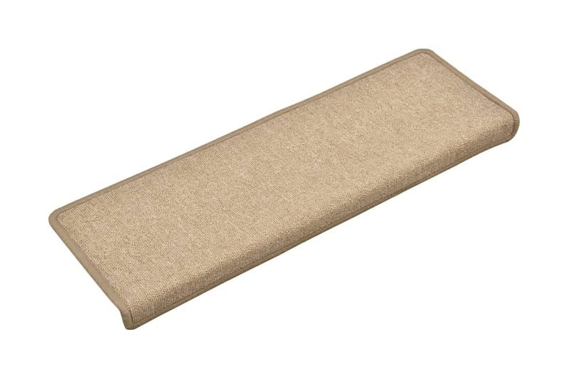 Trappstegsmattor 15 st 65x25 cm taupe - Brun - Textil & mattor - Mattor - Specialmatta - Trappstegsmattor