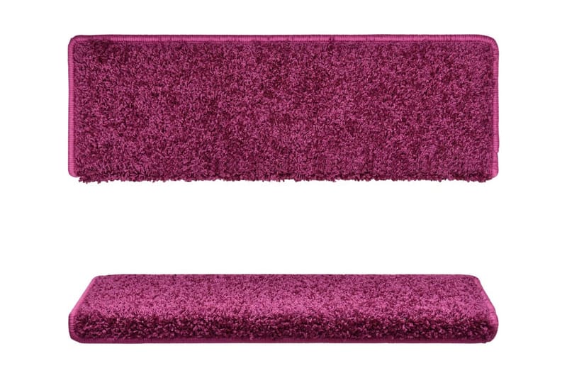 Trappstegsmattor 15 st 65x25 cm violett - Lila - Trappstegsmattor