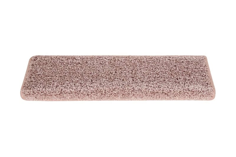 Trappstegsmattor 15 st 65x25 cm vit och rosa - Flerfärgad - Textil & mattor - Mattor - Specialmatta - Trappstegsmattor