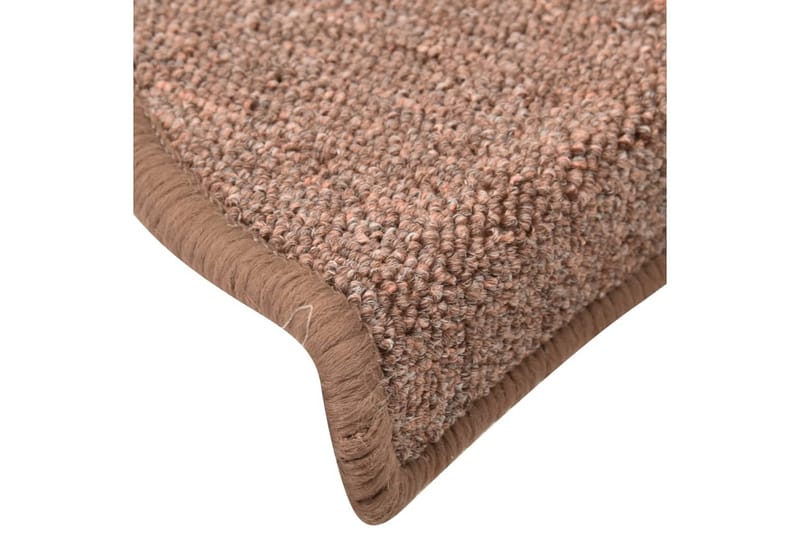 Trappstegsmattor 15 st brun 56x17x3 cm - Brun - Textil & mattor - Mattor - Specialmatta - Trappstegsmattor