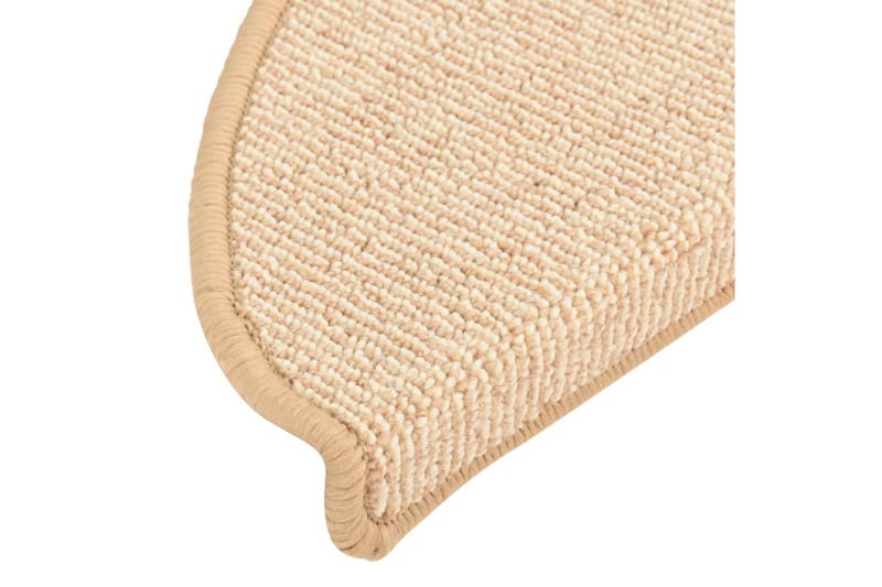 Trappstegsmattor 15 st gräddvit 56x17x3 cm - Vit - Textil & mattor - Mattor - Specialmatta - Trappstegsmattor