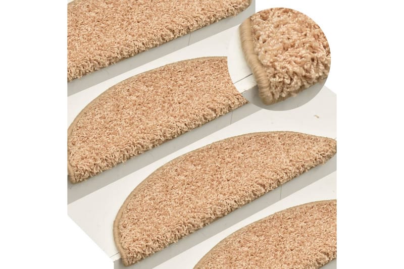 Trappstegsmattor 15 st guld 56x17x3 cm - Guld - Textil & mattor - Mattor - Specialmatta - Trappstegsmattor