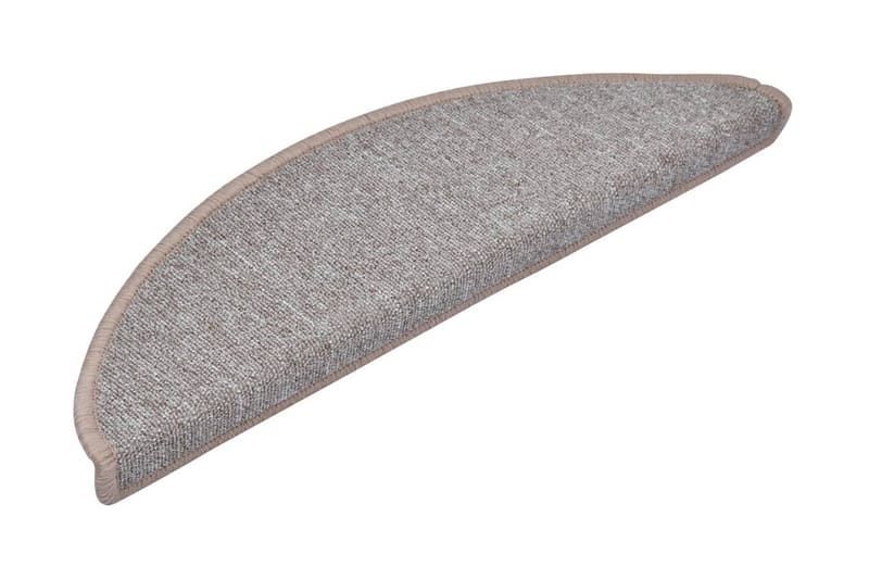 Trappstegsmattor 15 st ljusbrun 56x17x3 cm - Brun - Textil & mattor - Mattor - Specialmatta - Trappstegsmattor