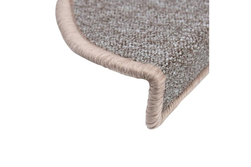 Trappstegsmattor 15 st ljusbrun 56x17x3 cm - Brun - Textil & mattor - Mattor - Specialmatta - Trappstegsmattor