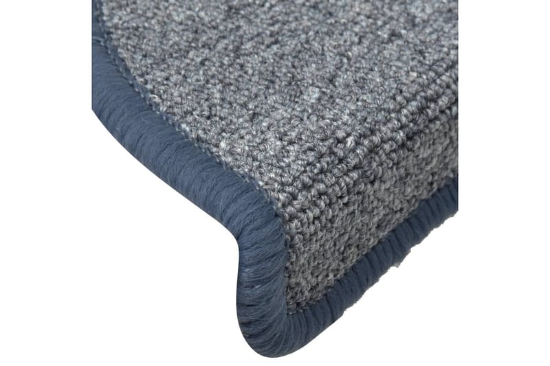 Trappstegsmattor 15 st ljusgrå och blå 65x24x4 cm - Grå - Textil & mattor - Mattor - Specialmatta - Trappstegsmattor
