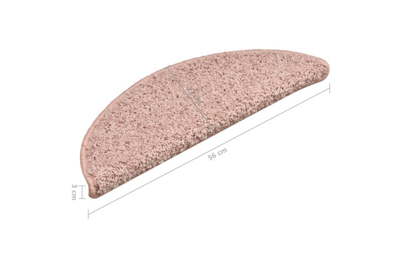 Trappstegsmattor 15 st ljusrosa 56x17x3 cm - Rosa - Textil & mattor - Mattor - Specialmatta - Trappstegsmattor