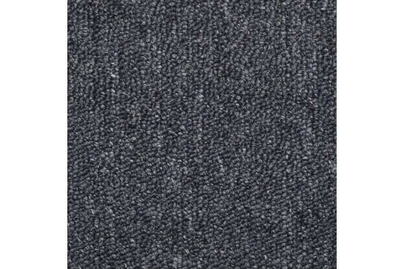 Trappstegsmattor 15 st mörkgrå och blå 65x24x4 cm - Grå - Textil & mattor - Mattor - Specialmatta - Trappstegsmattor