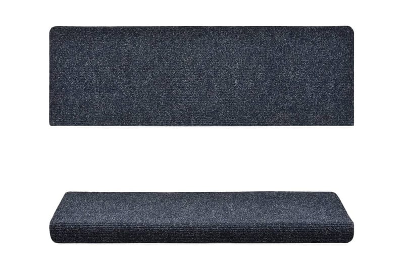 Trappstegsmattor 15 st nålad 65x25 cm antracit - Antracit - Textil & mattor - Mattor - Specialmatta - Trappstegsmattor