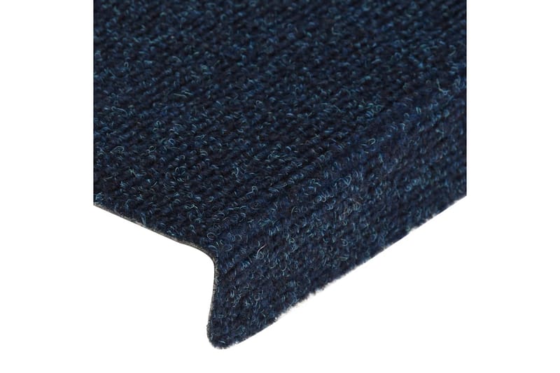 Trappstegsmattor 15 st nålad 65x25 cm blå - Blå - Textil & mattor - Mattor - Specialmatta - Trappstegsmattor