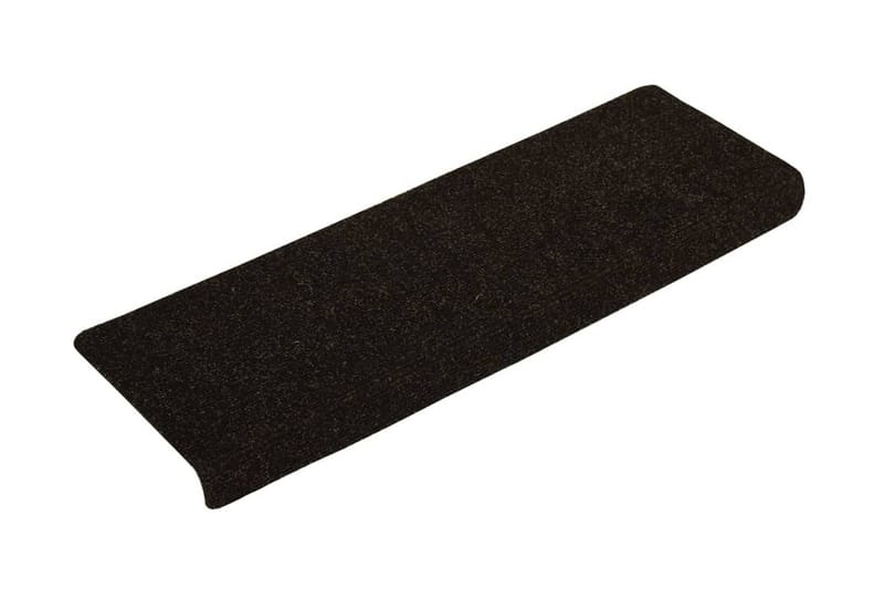 Trappstegsmattor 15 st nålad 65x25 cm brun - Brun - Textil & mattor - Mattor - Specialmatta - Trappstegsmattor