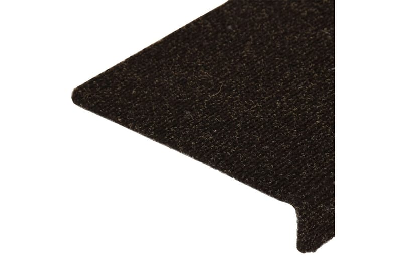 Trappstegsmattor 15 st nålad 65x25 cm brun - Brun - Textil & mattor - Mattor - Specialmatta - Trappstegsmattor