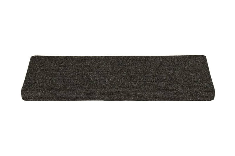 Trappstegsmattor 15 st nålad 65x25 cm grå - Grå - Textil & mattor - Mattor - Specialmatta - Trappstegsmattor