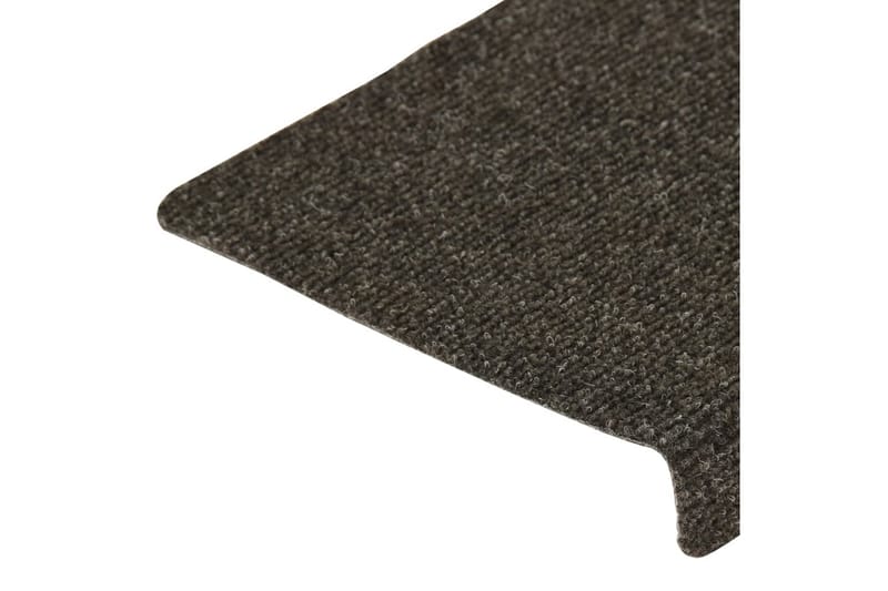 Trappstegsmattor 15 st nålad 65x25 cm grå - Grå - Textil & mattor - Mattor - Specialmatta - Trappstegsmattor