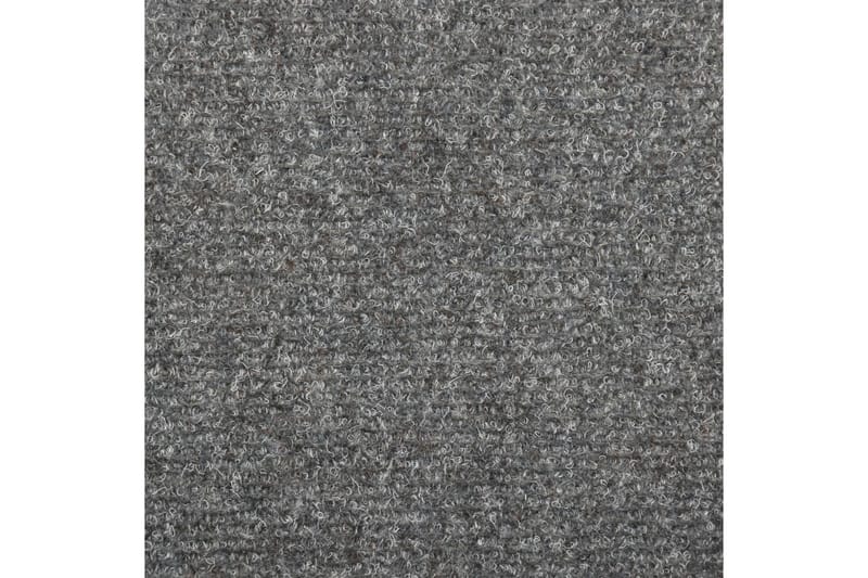 Trappstegsmattor 15 st nålad 65x25 cm ljusgrå - Grå - Textil & mattor - Mattor - Specialmatta - Trappstegsmattor