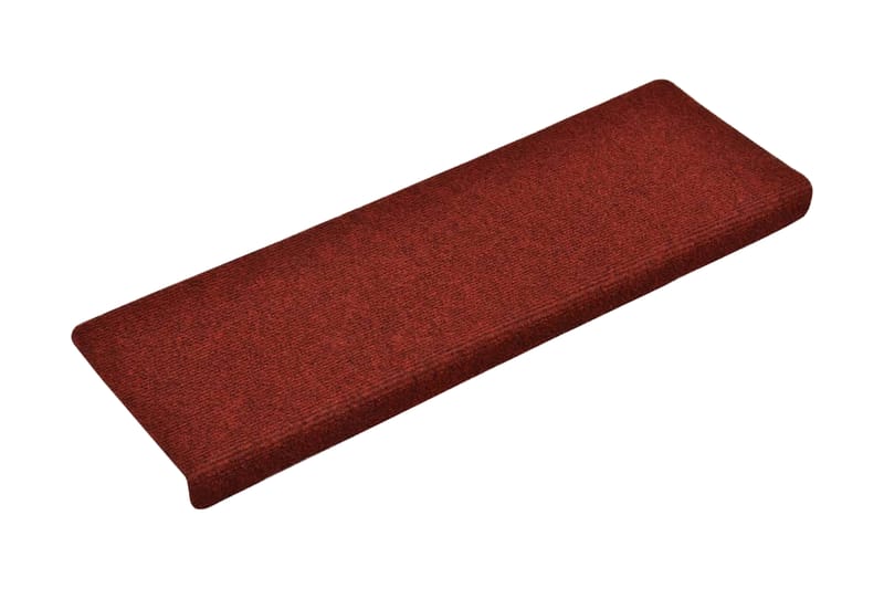 Trappstegsmattor 15 st nålad 65x25 cm röd - Röd - Textil & mattor - Mattor - Specialmatta - Trappstegsmattor