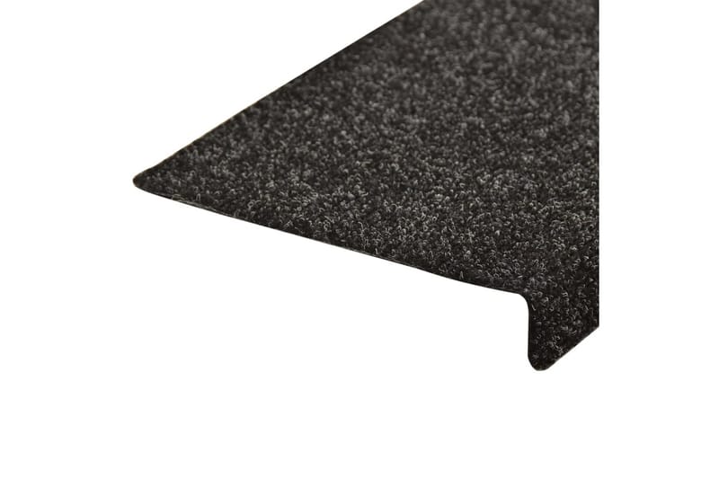 Trappstegsmattor 15 st nålad 65x25 cm svart - Svart - Textil & mattor - Mattor - Specialmatta - Trappstegsmattor
