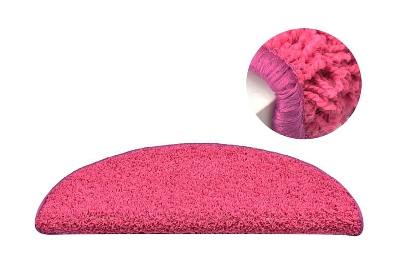 Trappstegsmattor 15 st rosa 65x21x4 cm - Rosa - Textil & mattor - Mattor - Specialmatta - Trappstegsmattor