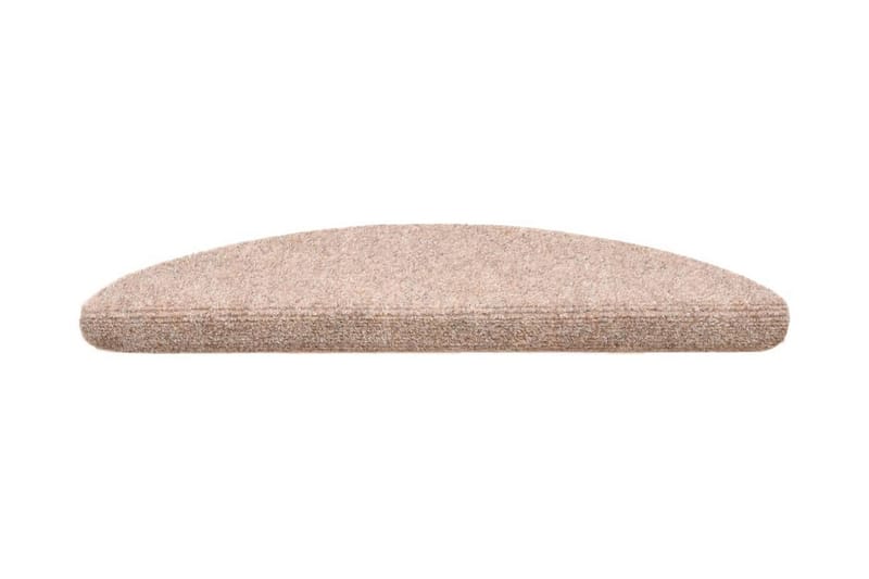 Trappstegsmattor självhäftande 10 st brun 56x17x3 cm brodyr - Brun - Textil & mattor - Mattor - Specialmatta - Trappstegsmattor