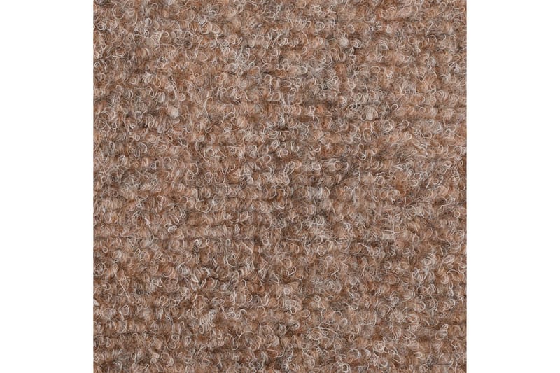 Trappstegsmattor självhäftande 10 st brun 56x17x3 cm brodyr - Brun - Textil & mattor - Mattor - Specialmatta - Trappstegsmattor