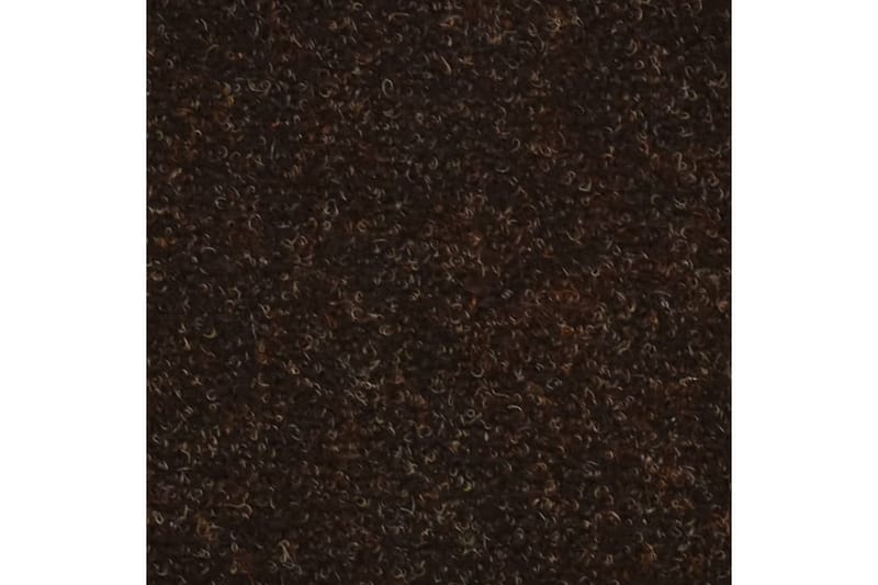 Trappstegsmattor självhäftande 10 st brun 56x17x3 cm brodyr - Brun - Textil & mattor - Mattor - Specialmatta - Trappstegsmattor