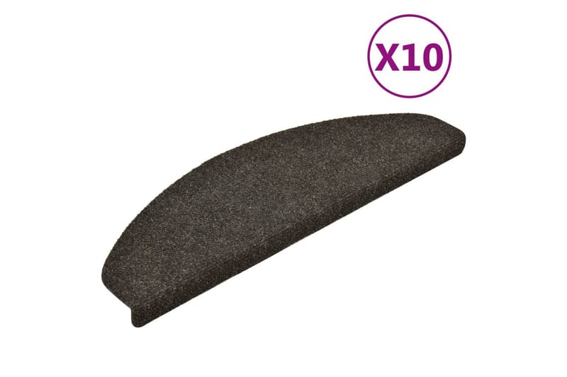 Trappstegsmattor självhäftande 10 st ljusbrun 65x21x4 cm bro - Brun - Textil & mattor - Mattor - Specialmatta - Trappstegsmattor