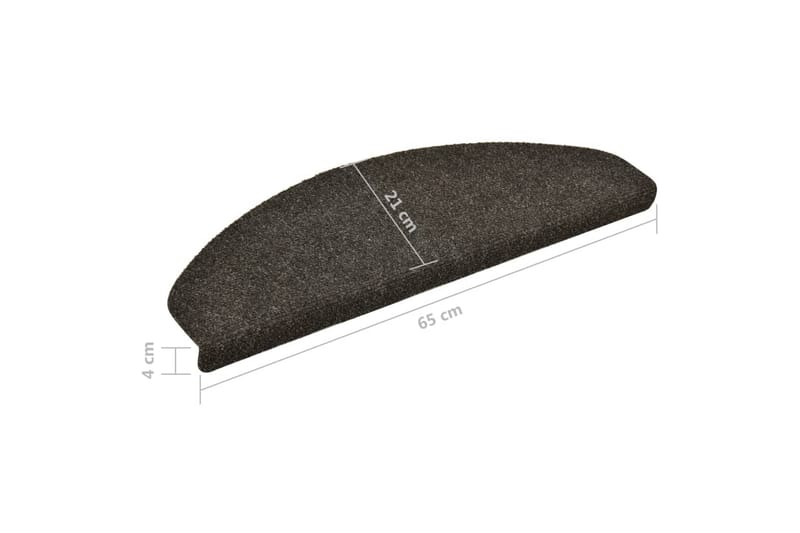 Trappstegsmattor självhäftande 10 st ljusbrun 65x21x4 cm bro - Brun - Textil & mattor - Mattor - Specialmatta - Trappstegsmattor