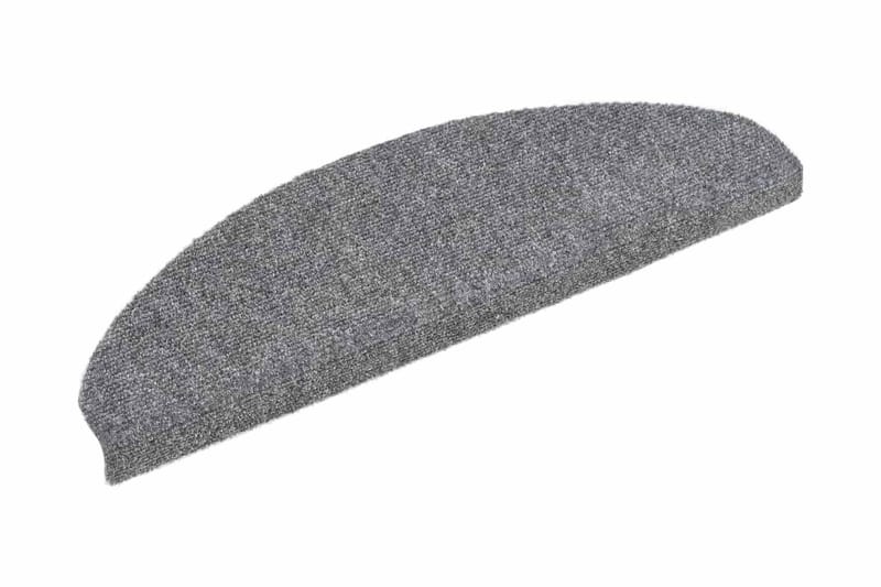 Trappstegsmattor självhäftande 10 st ljusgrå 65x21x4 cm brod - Grå - Textil & mattor - Mattor - Specialmatta - Trappstegsmattor