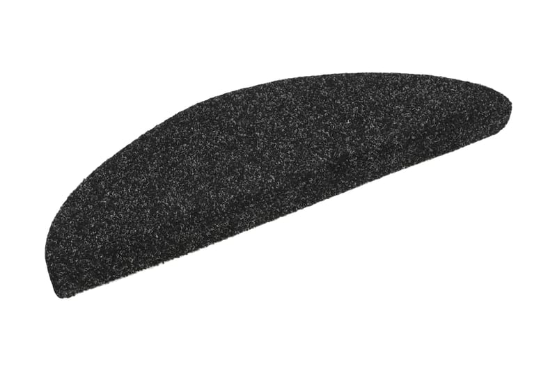 Trappstegsmattor självhäftande 10 st svart 56x17x3 cm brodyr - Svart - Textil & mattor - Mattor - Specialmatta - Trappstegsmattor