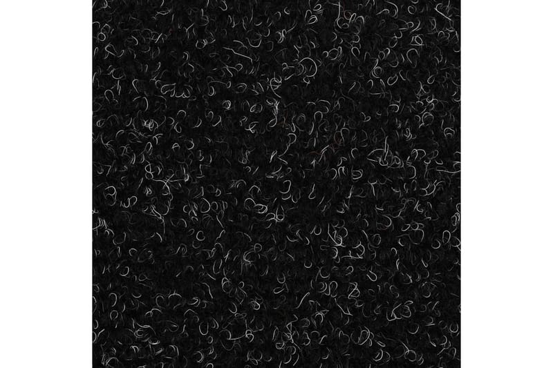 Trappstegsmattor självhäftande 10 st svart 56x17x3 cm brodyr - Svart - Textil & mattor - Mattor - Specialmatta - Trappstegsmattor