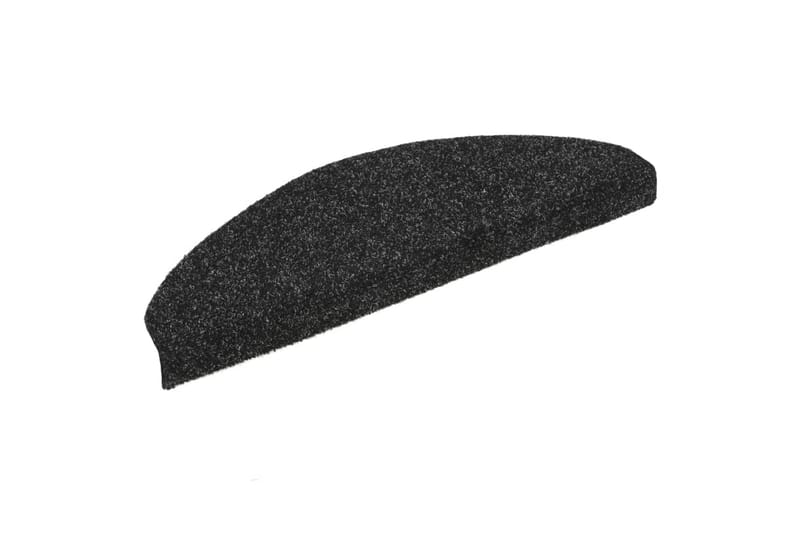 Trappstegsmattor självhäftande 10 st svart 65x21x4 cm brodyr - Svart - Textil & mattor - Mattor - Specialmatta - Trappstegsmattor