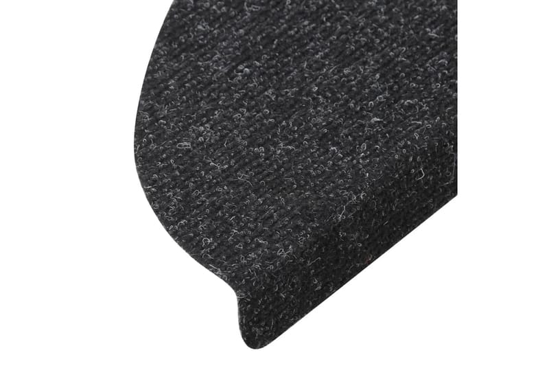 Trappstegsmattor självhäftande 15 st 56x20 cm antracit - Grå - Textil & mattor - Mattor - Specialmatta - Trappstegsmattor