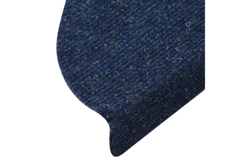 Trappstegsmattor självhäftande 15 st 56x20 cm blå - Blå - Textil & mattor - Mattor - Specialmatta - Trappstegsmattor