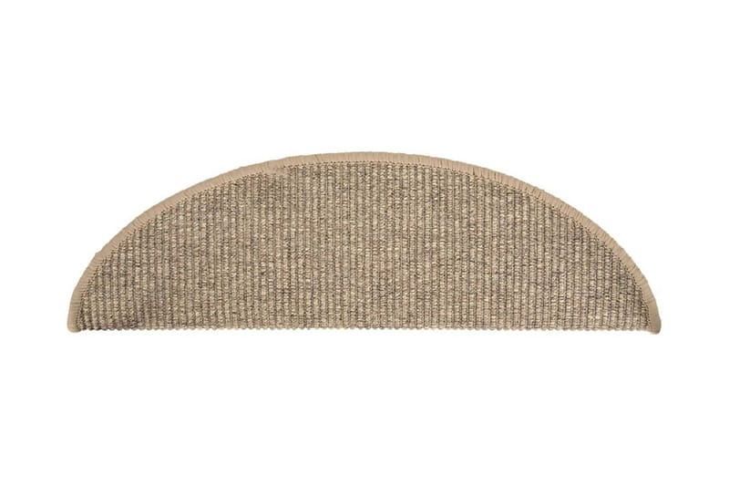 Trappstegsmattor självhäftande 15 st 56x20 cm mörkbeige - Beige - Textil & mattor - Mattor - Specialmatta - Trappstegsmattor