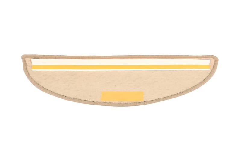 Trappstegsmattor självhäftande 15 st 56x20 cm mörkbeige - Beige - Textil & mattor - Mattor - Specialmatta - Trappstegsmattor
