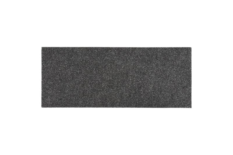 Trappstegsmattor självhäftande 15 st 60x25 cm gråbrun - Grå - Textil & mattor - Mattor - Specialmatta - Trappstegsmattor