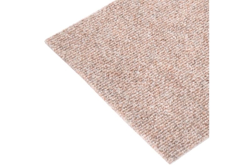 Trappstegsmattor självhäftande 15 st 60x25 cm ljusbrun - Brun - Textil & mattor - Mattor - Specialmatta - Trappstegsmattor