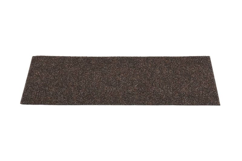 Trappstegsmattor självhäftande 15 st 60x25 cm mörkbrun - Brun - Textil & mattor - Mattor - Specialmatta - Trappstegsmattor