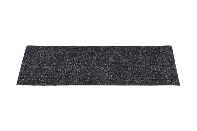 Trappstegsmattor självhäftande 15 st 60x25 cm svart - Svart - Textil & mattor - Mattor - Specialmatta - Trappstegsmattor